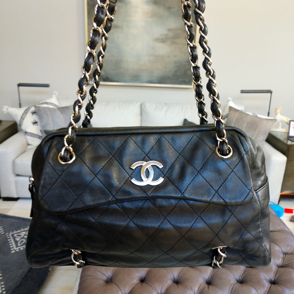 Authentic Chanel Lambskin Tote